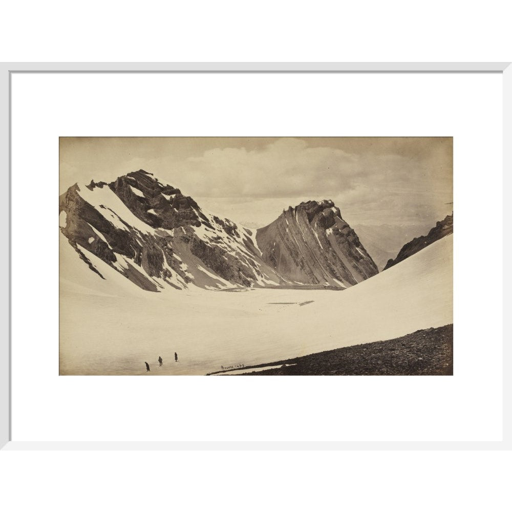 View from the Top of the Manirung Pass print in white frame