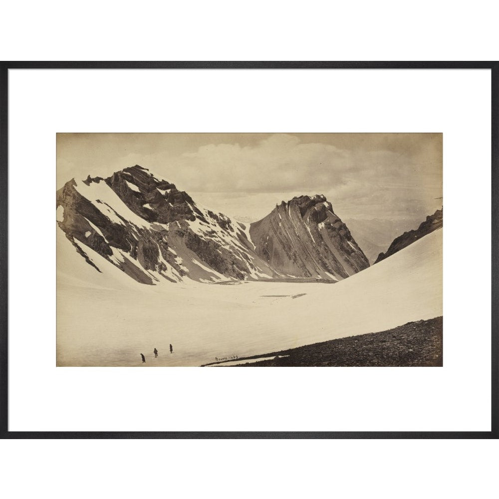 View from the Top of the Manirung Pass print in black frame