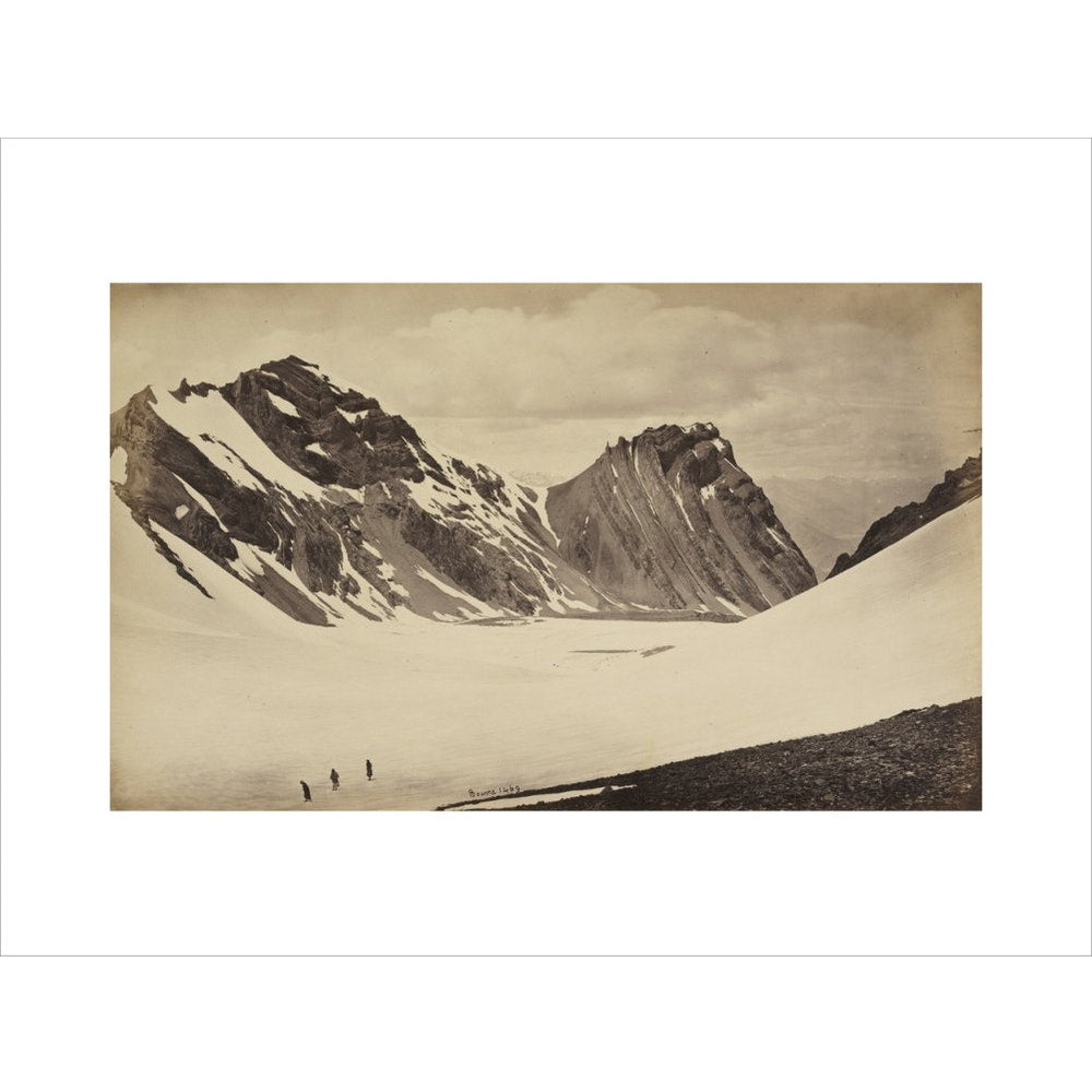 View from the Top of the Manirung Pass print in white frame