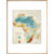 Africa print in natural frame