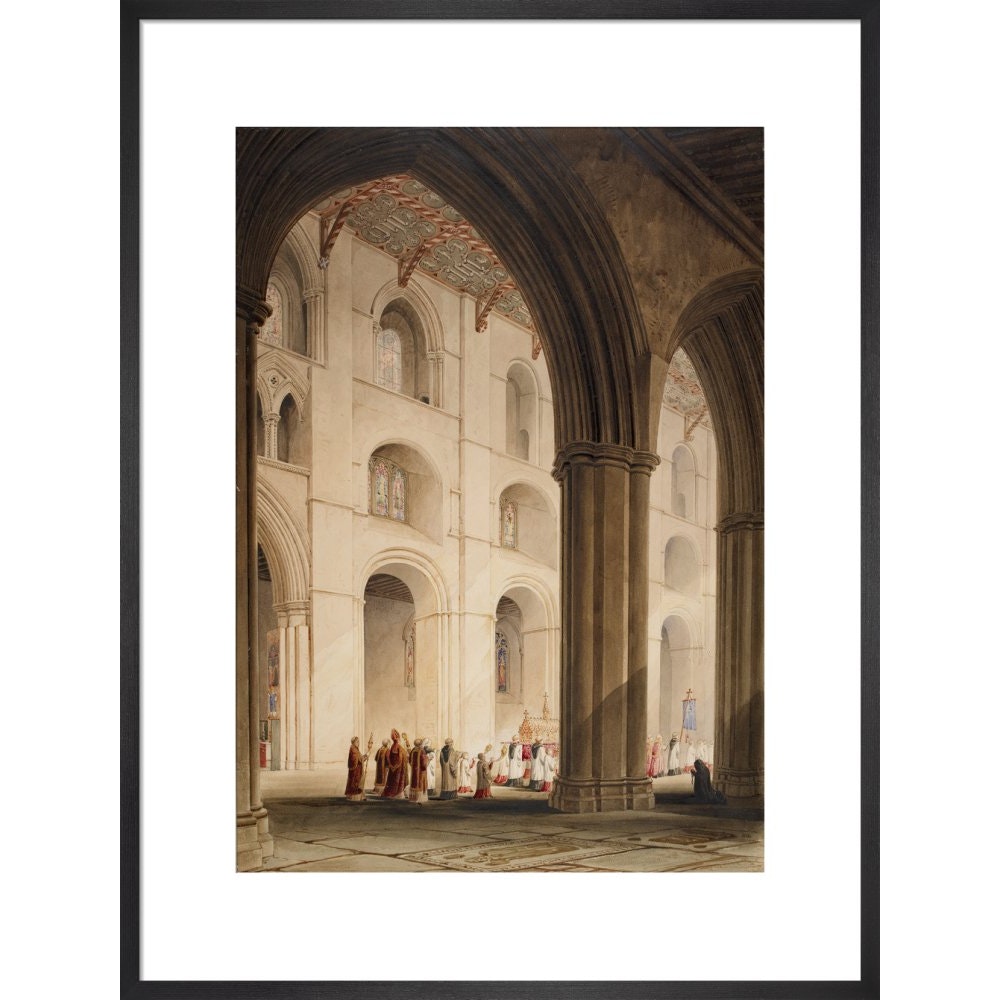 St. Albans Abbey print in black frame