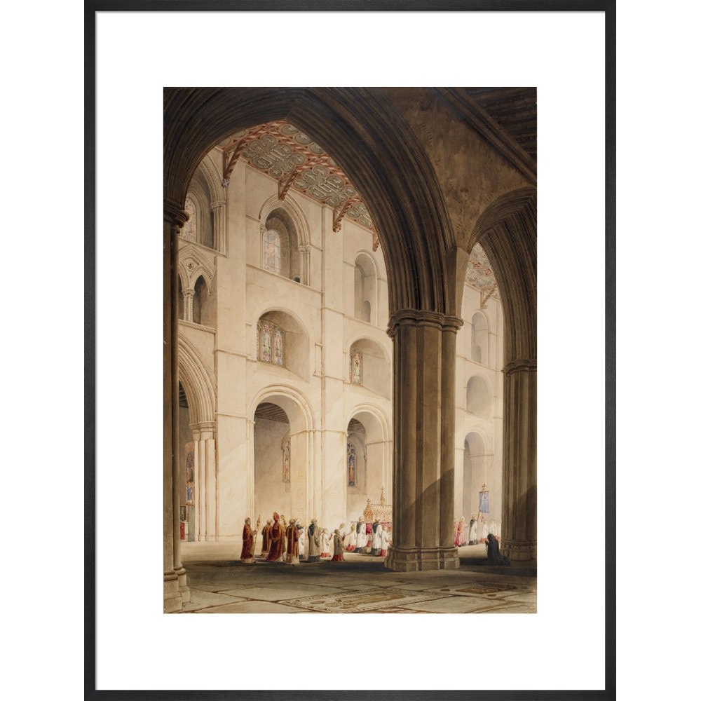 St. Albans Abbey print in black frame