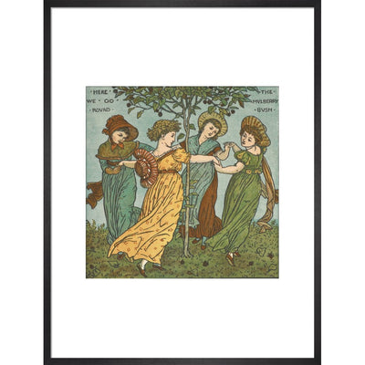 The Mulberry Bush print in black frame