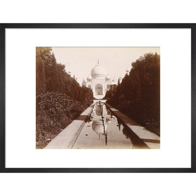 Taj Mahal Photo print in black frame