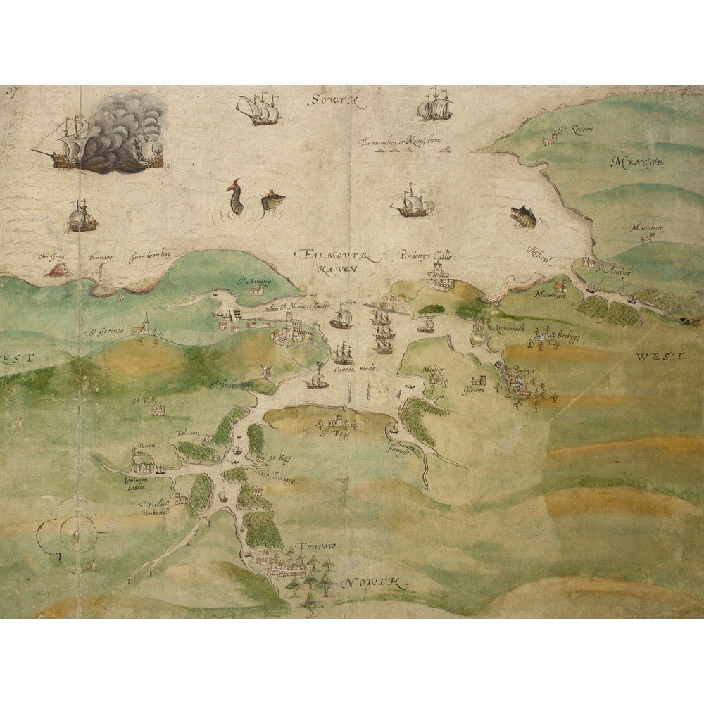 Map of Falmouth Haven print