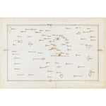 Chart of the Society Islands print