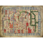 Hardyng's Map of Scotland print