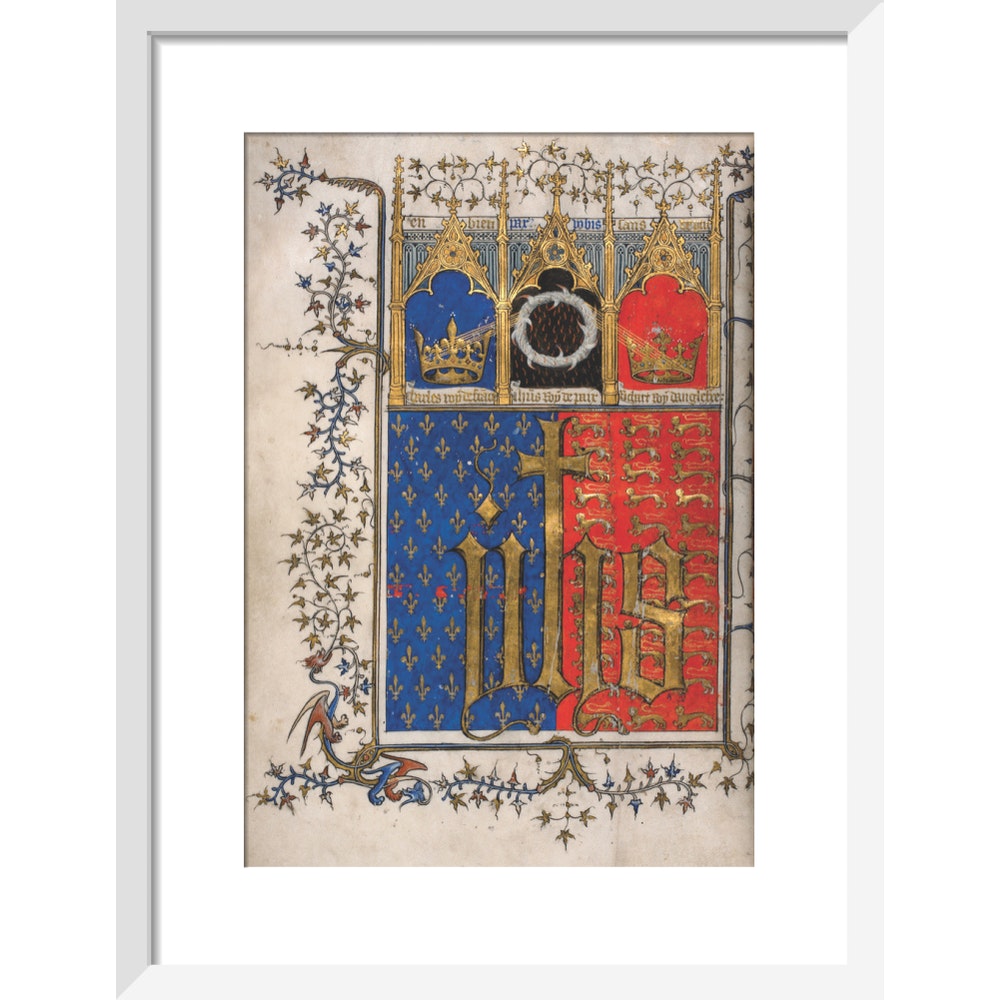 Frontispiece to Letter to King Richard print in white frame