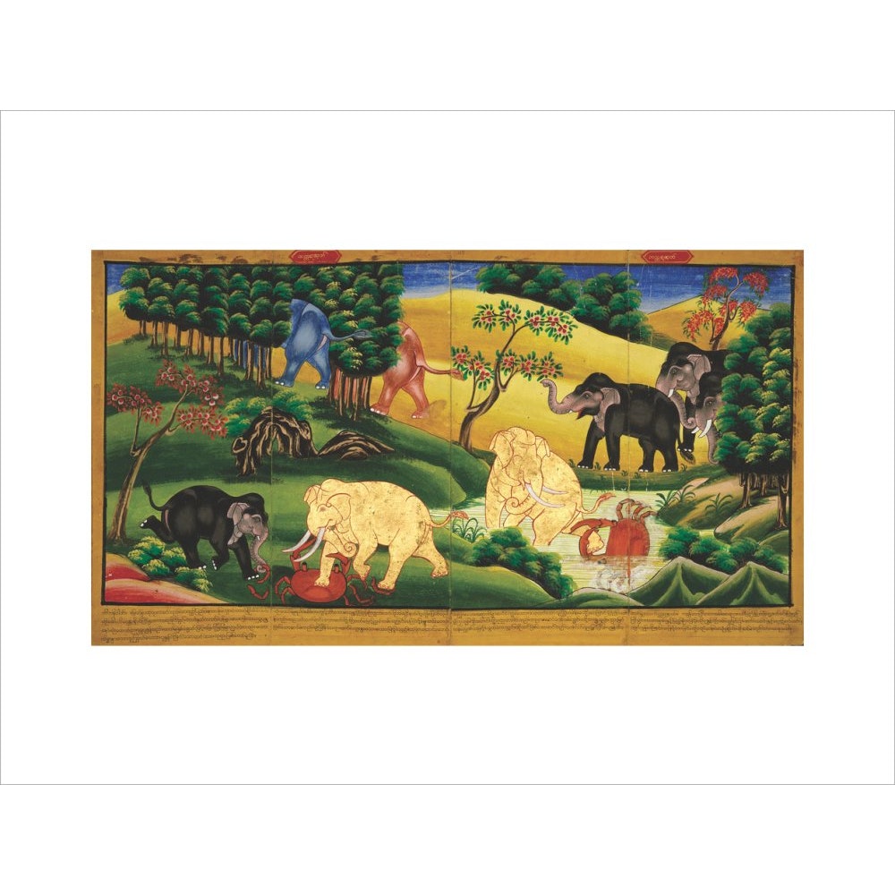 Scenes from the Jatakas print unframed