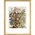 Flowers in a vase print in gold frame