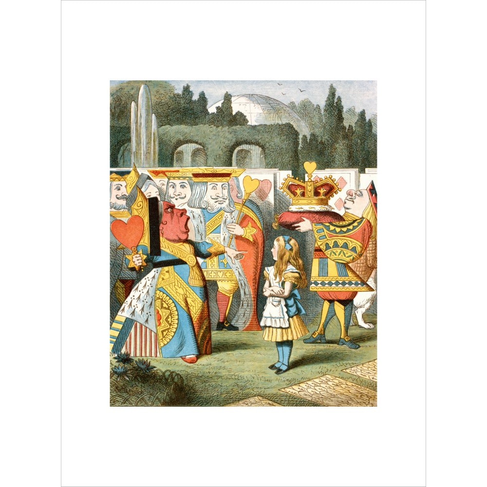 The angry Queen of Hearts print unframed