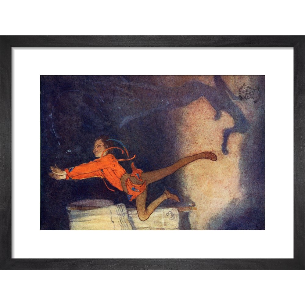 Peter Pan print in black frame