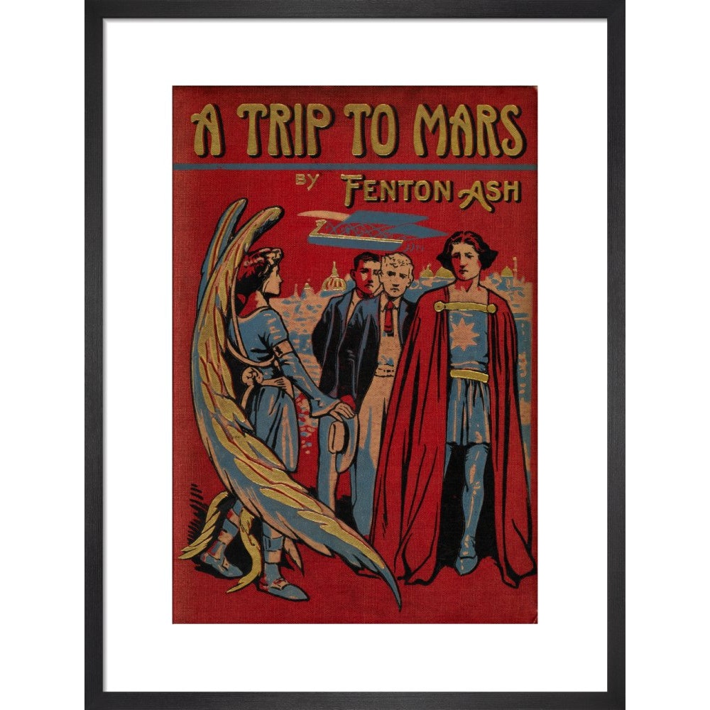 A Trip to Mars print in black frame