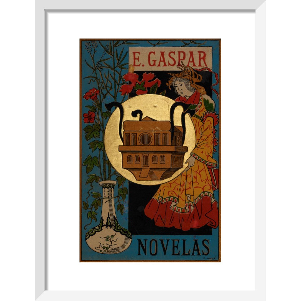 El anacronópete print in white frame