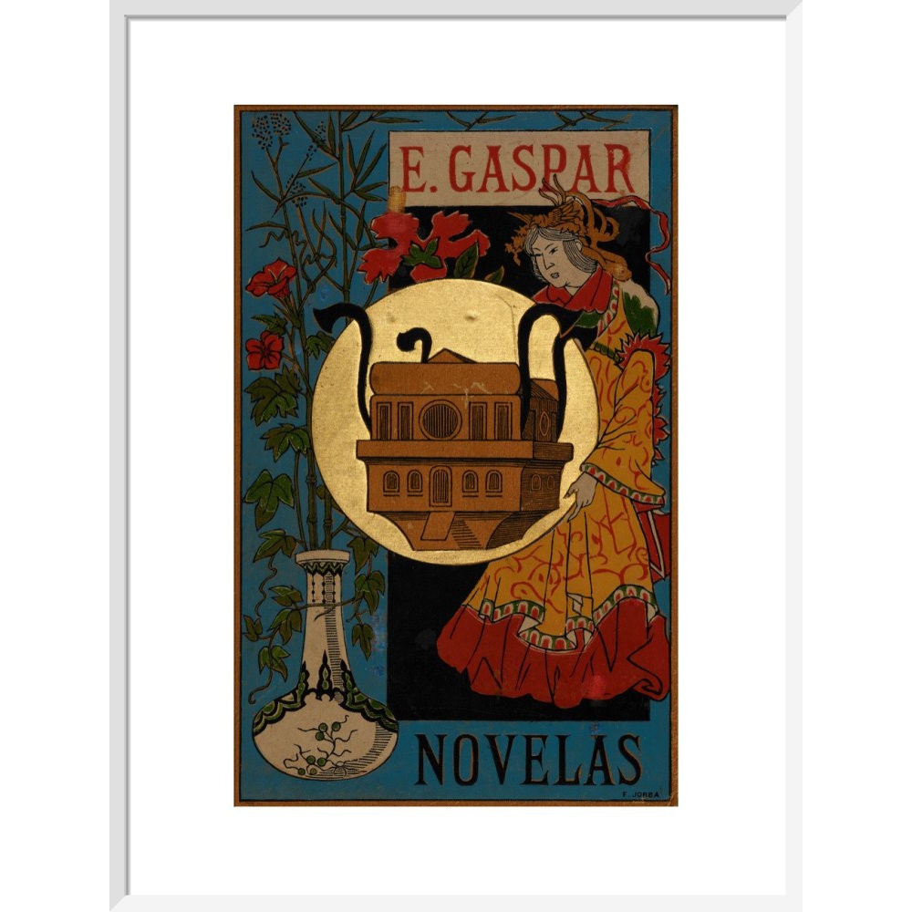 El anacronópete print in white frame