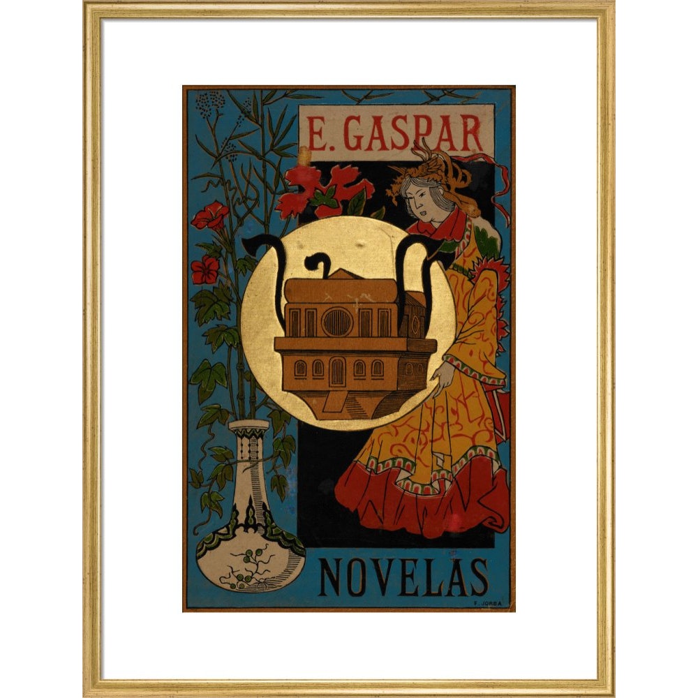 El anacronópete print in gold frame