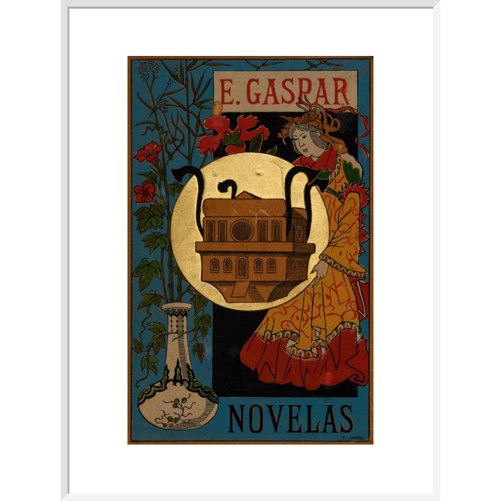 El anacronópete print in white frame