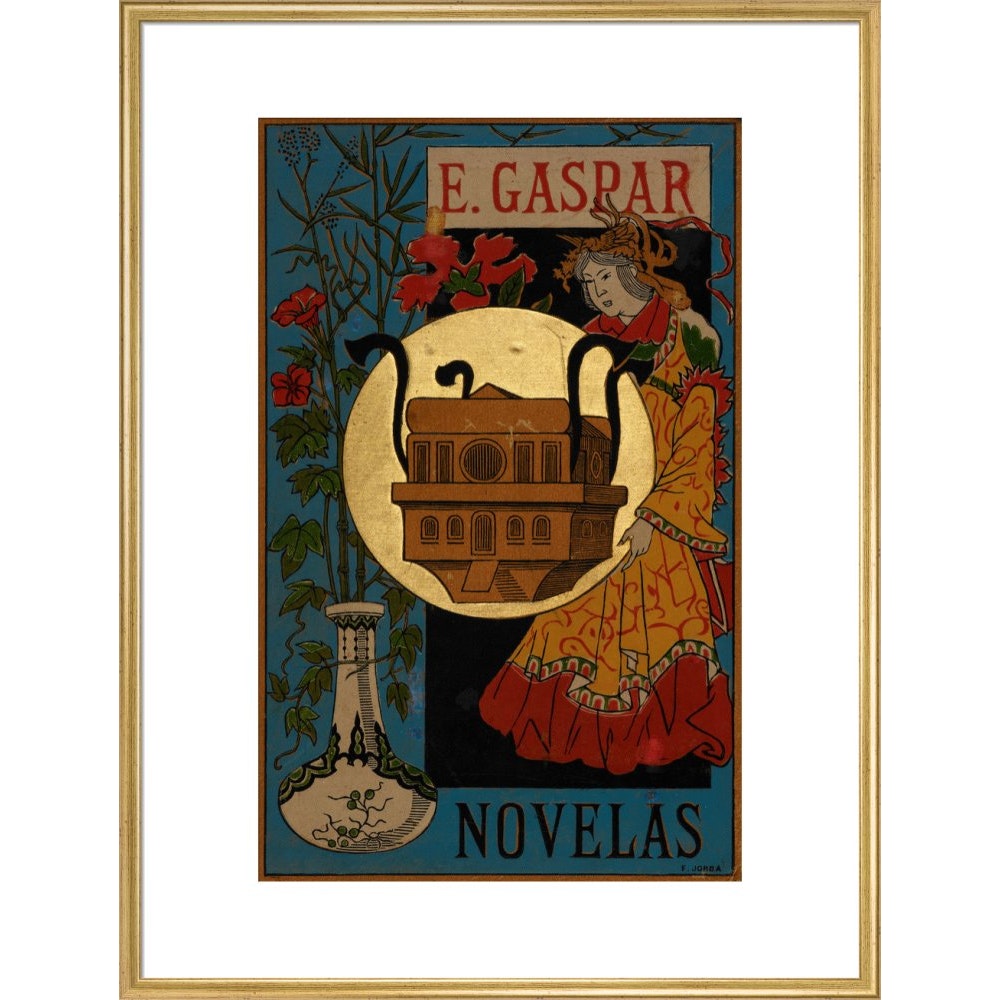 El anacronópete print in gold frame