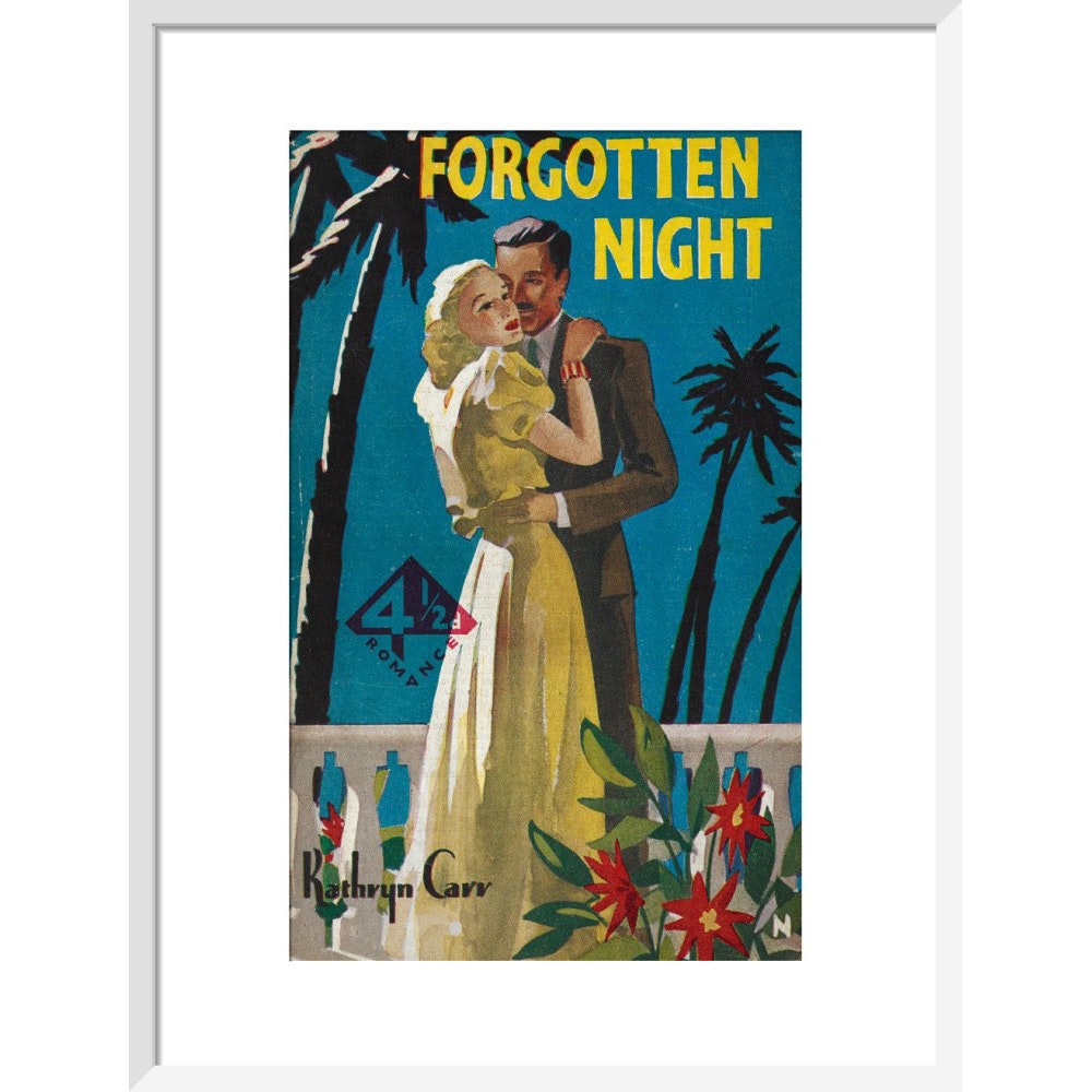 Forgotten Night print in white frame