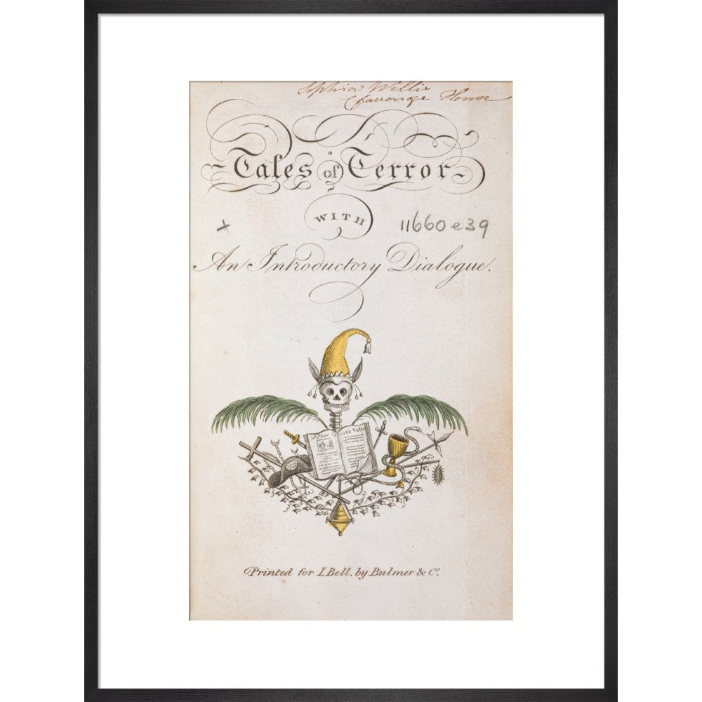 Tales of Terror print in black frame