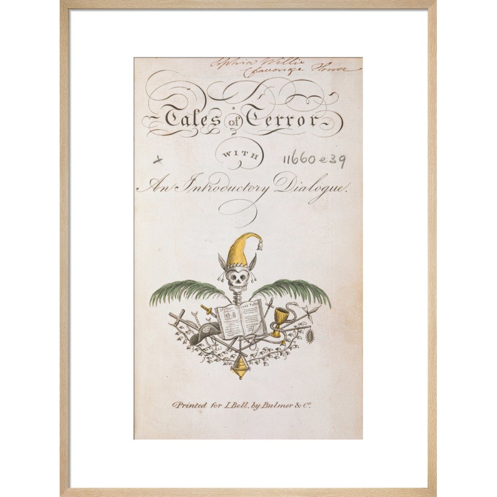 Tales of Terror print in natural frame