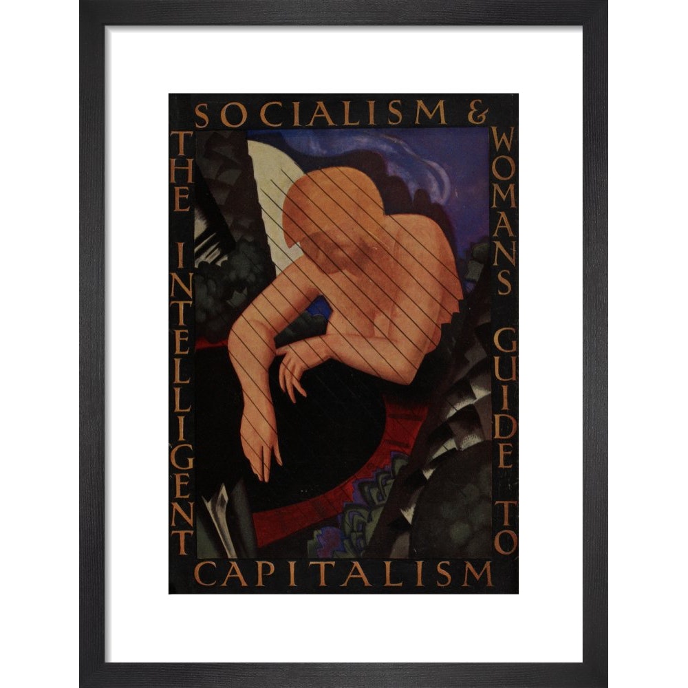 The Intelligent Woman's guide to Socialism and Capitalism print in black frame