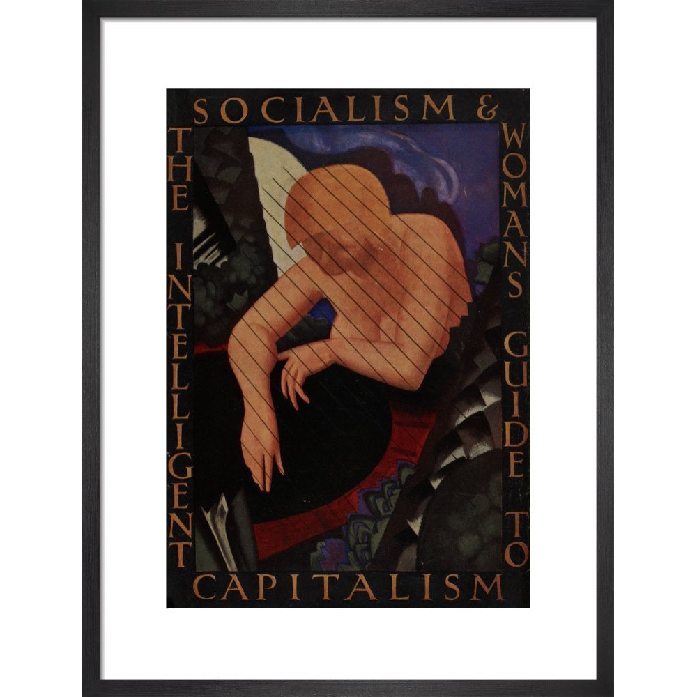 The Intelligent Woman's guide to Socialism and Capitalism print in black frame