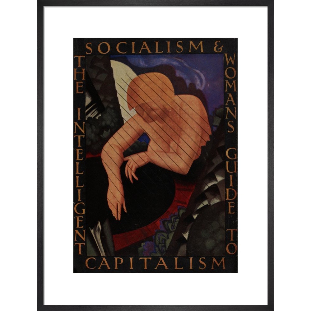 The Intelligent Woman's guide to Socialism and Capitalism print in black frame