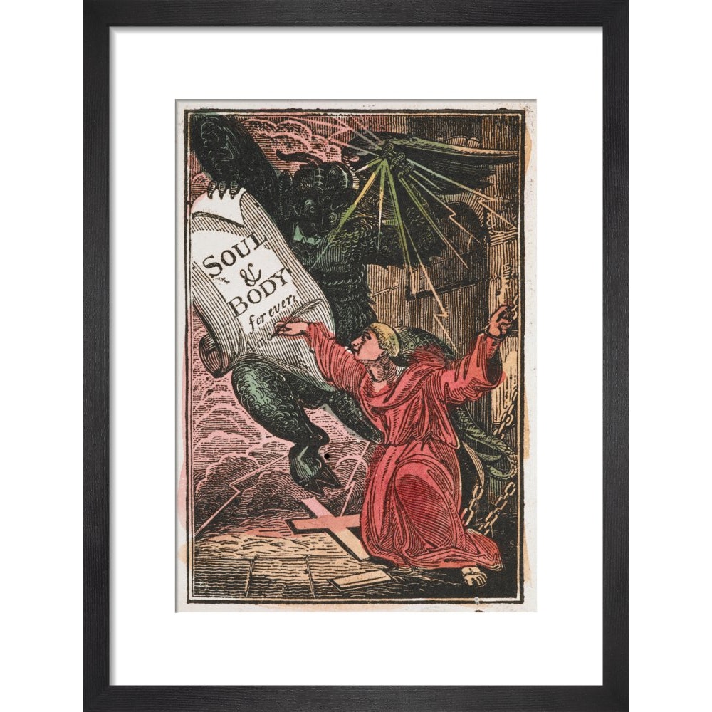 The Monk print in black frame