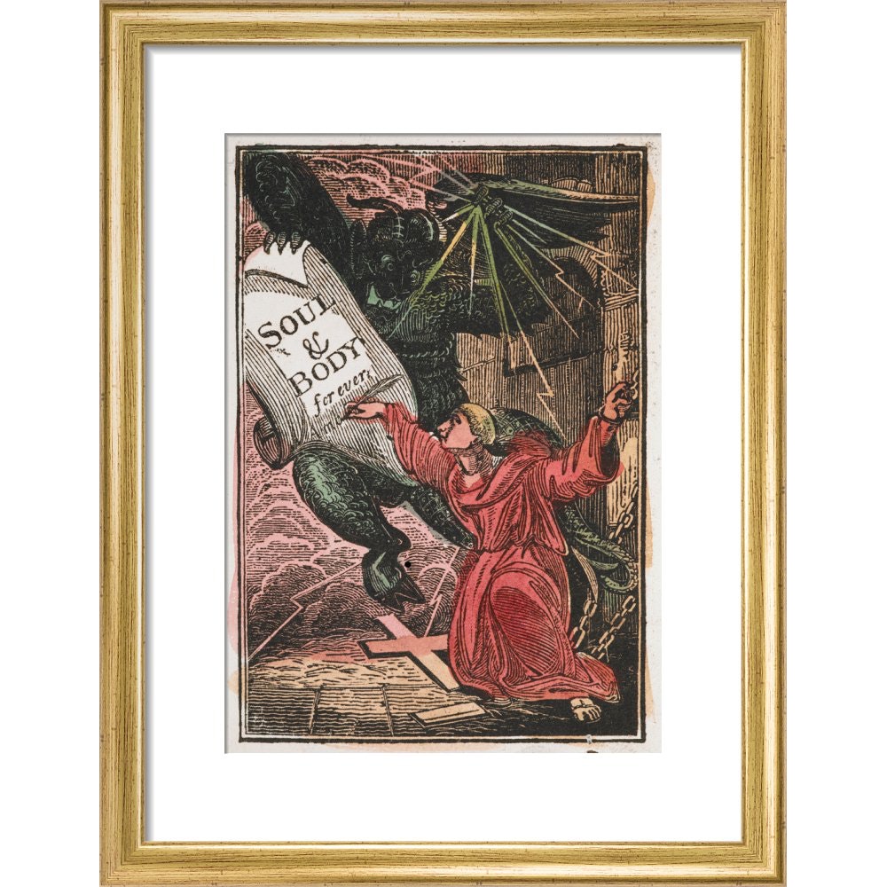 The Monk print in gold frame