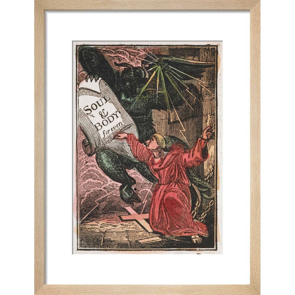 The Monk print in natural frame