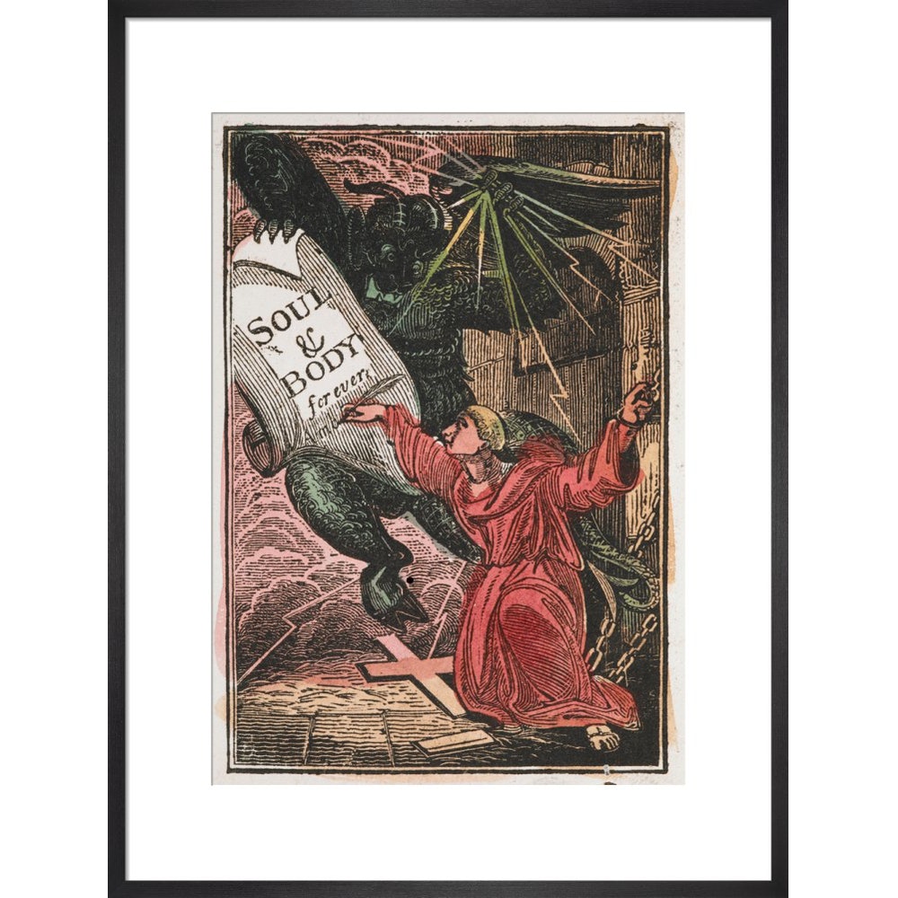 The Monk print in black frame