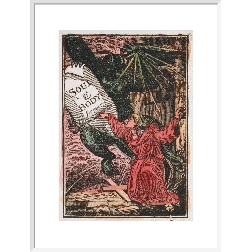 The Monk print in white frame