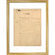 Dracula manuscript print in gold frame