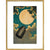 The Moon Voyage print in gold frame