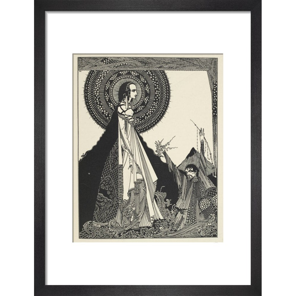 Ligeia print in black frame