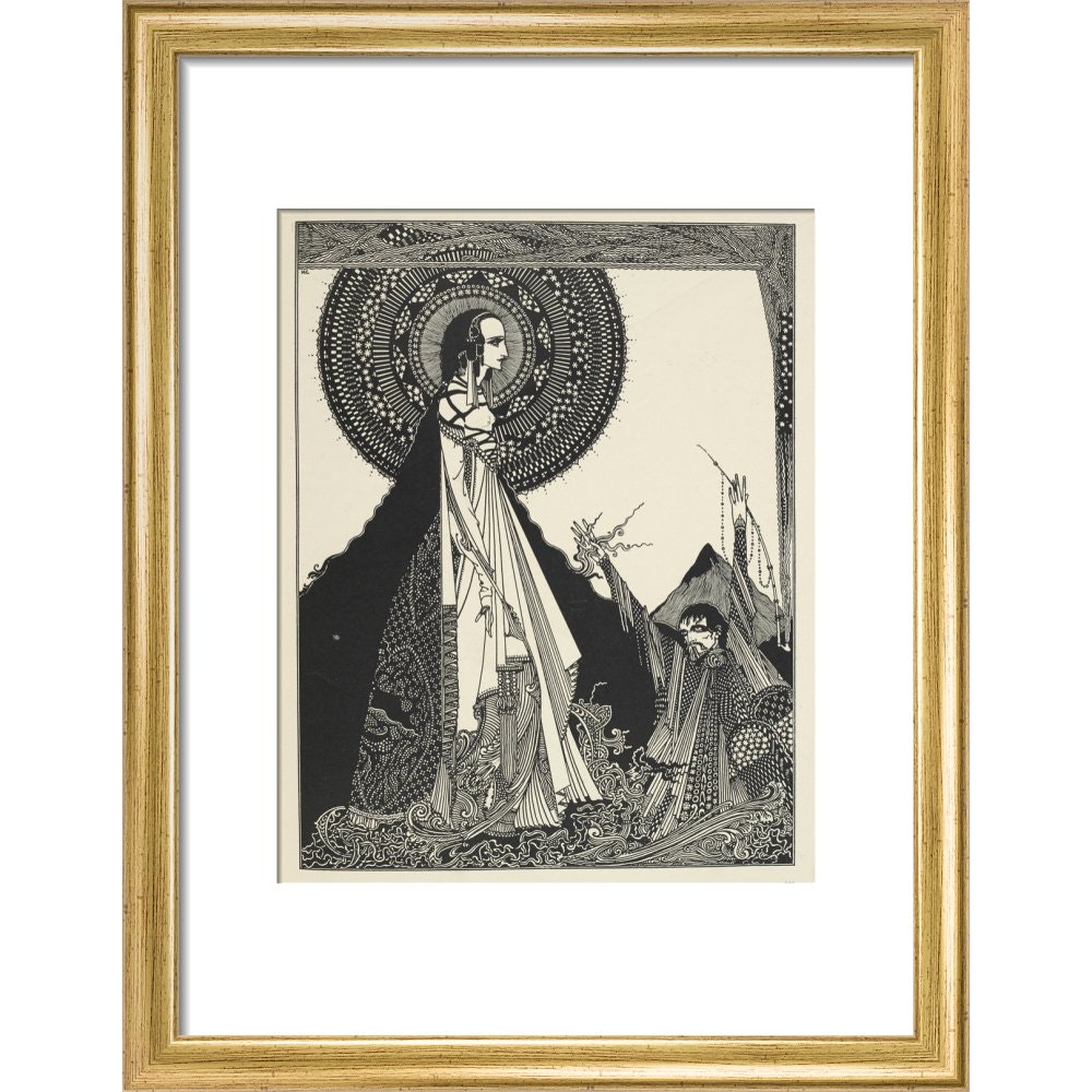 Ligeia print in gold frame