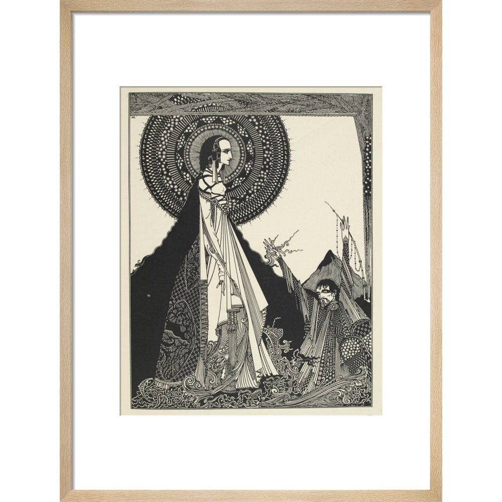 Ligeia print in natural frame