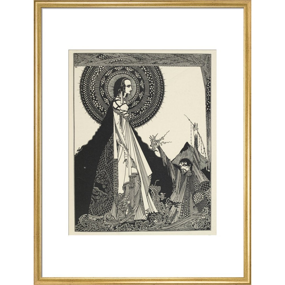 Ligeia print in gold frame