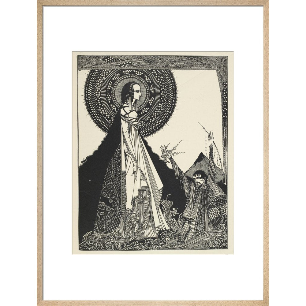 Ligeia print in natural frame