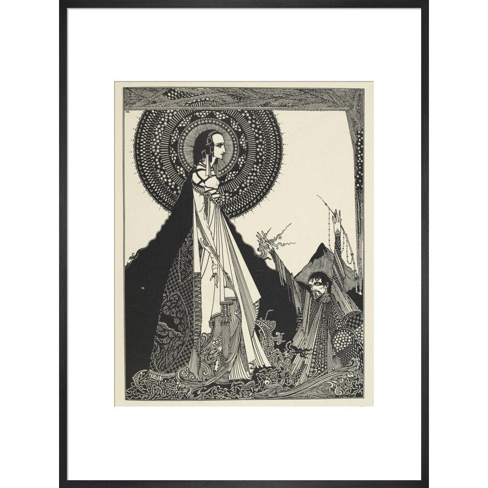 Ligeia print in black frame