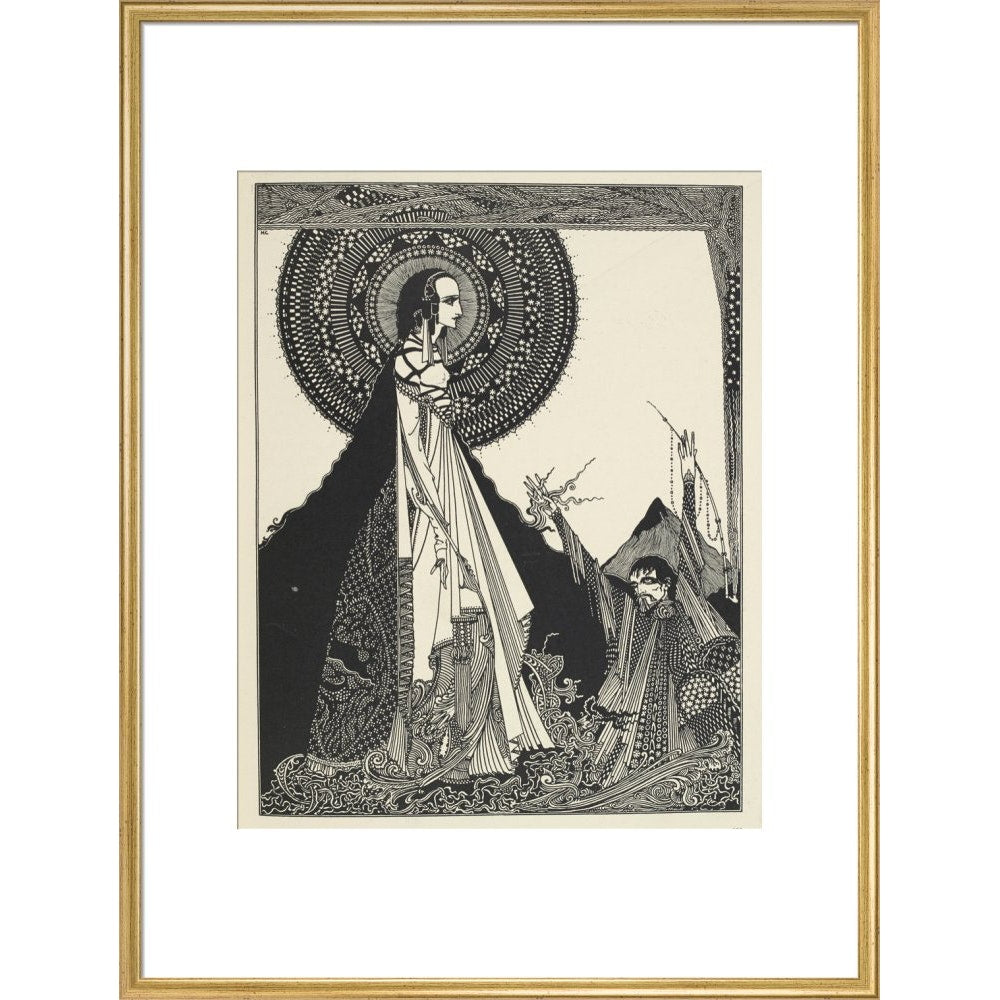 Ligeia print in gold frame