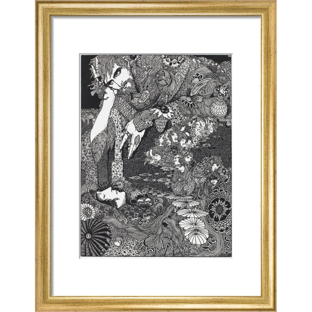 Morella print in gold frame