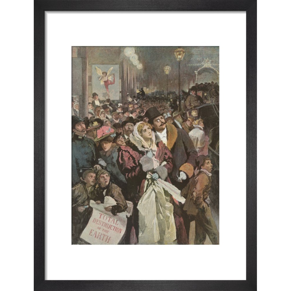 The Star print in black frame