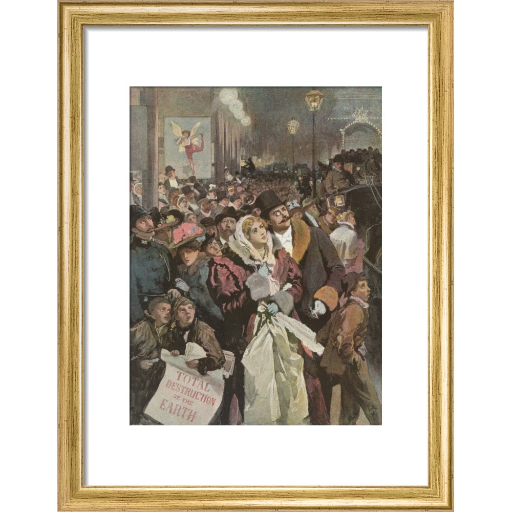 The Star print in gold frame