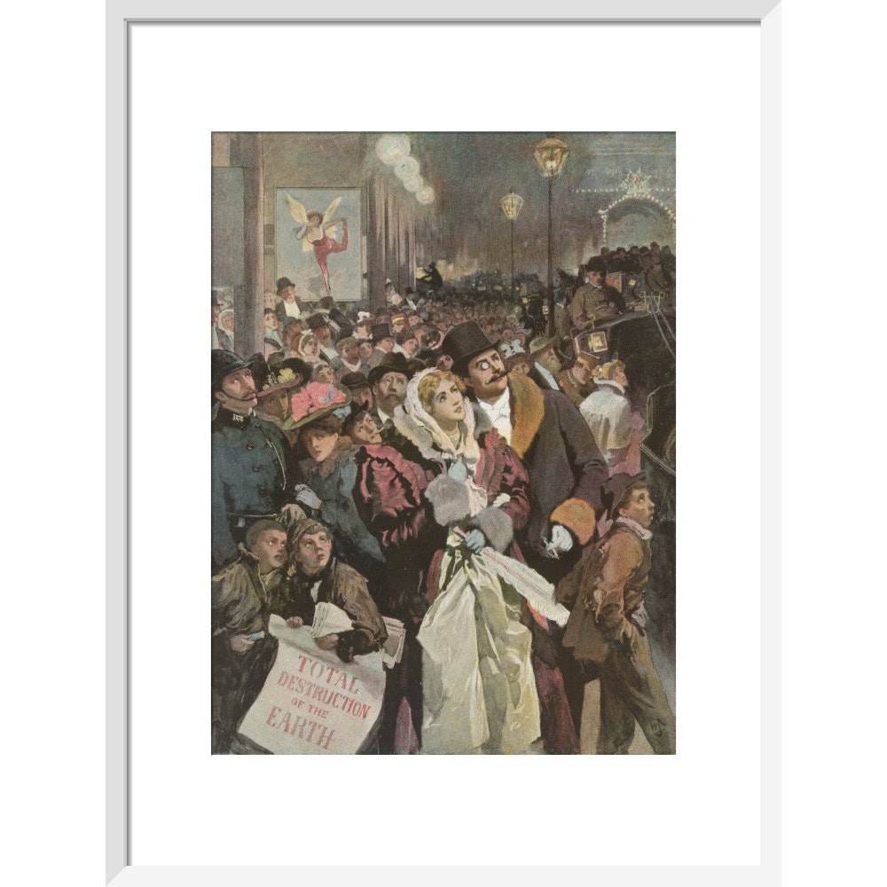 The Star print in white frame