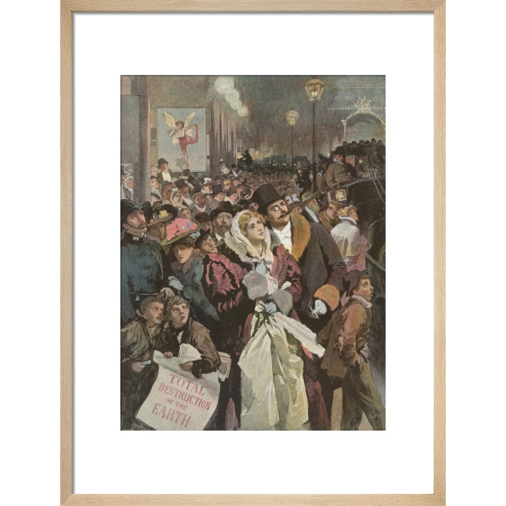 The Star print in natural frame