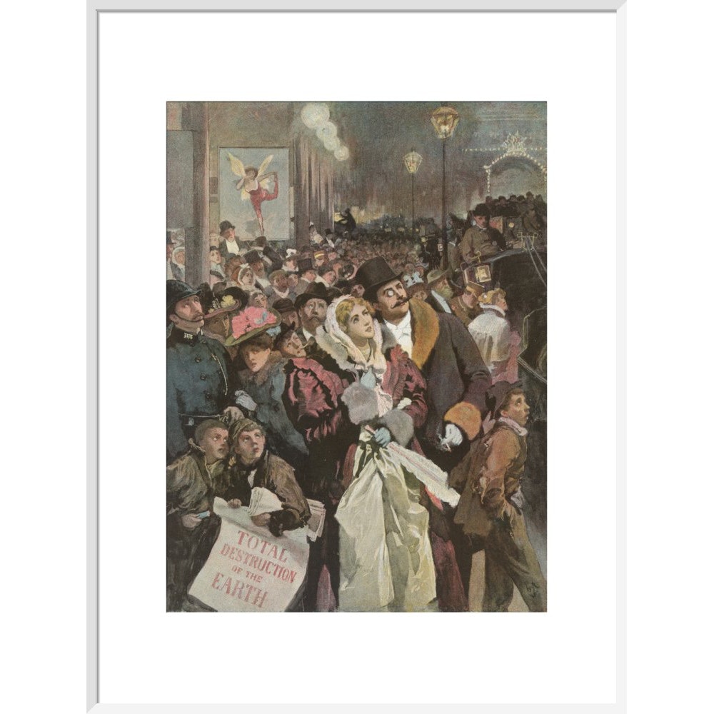 The Star print in white frame