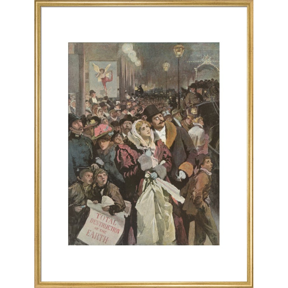 The Star print in gold frame