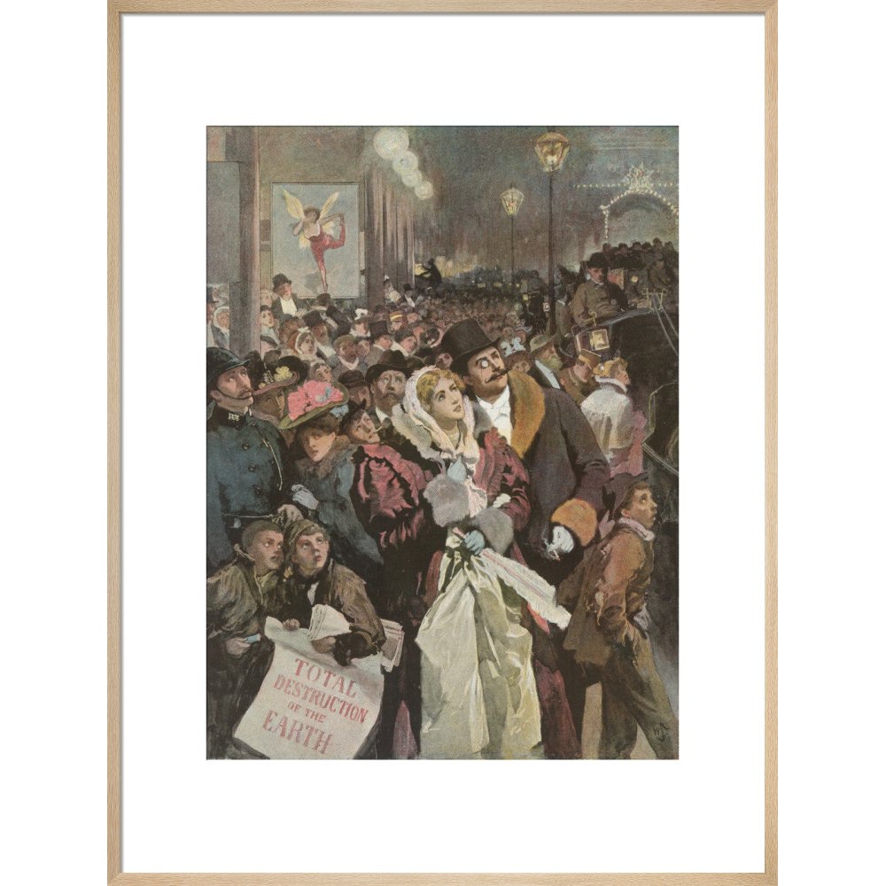 The Star print in natural frame